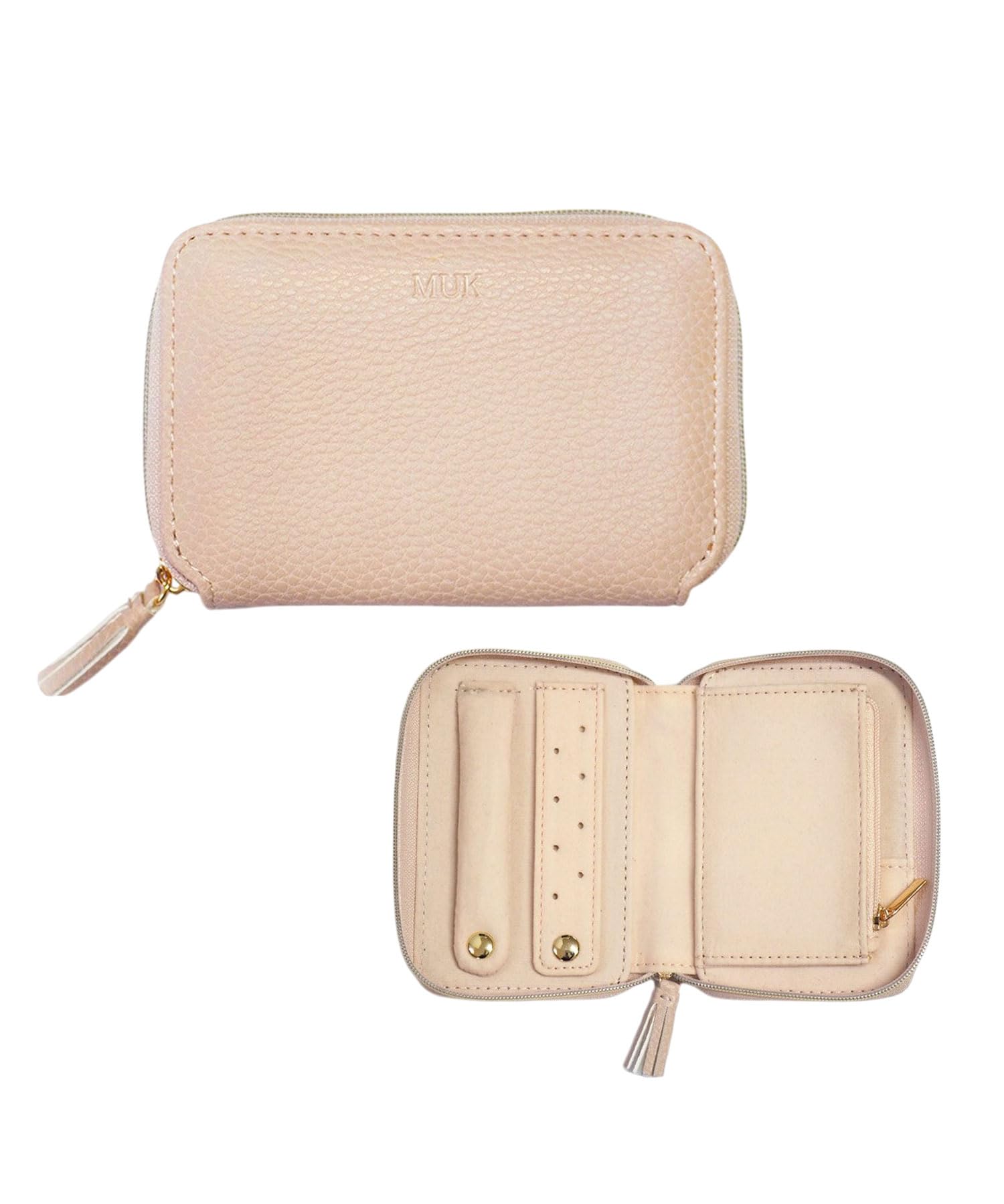 ほぼ未使用箱付き MCM アクセサリーポーチ スカーフ&ミラー付き レザー